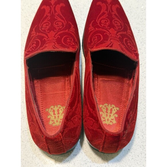 After Midnight Mens Embellished Velvet Formal Dress Loafers Shoes 10.5 Red 7017 main image 10